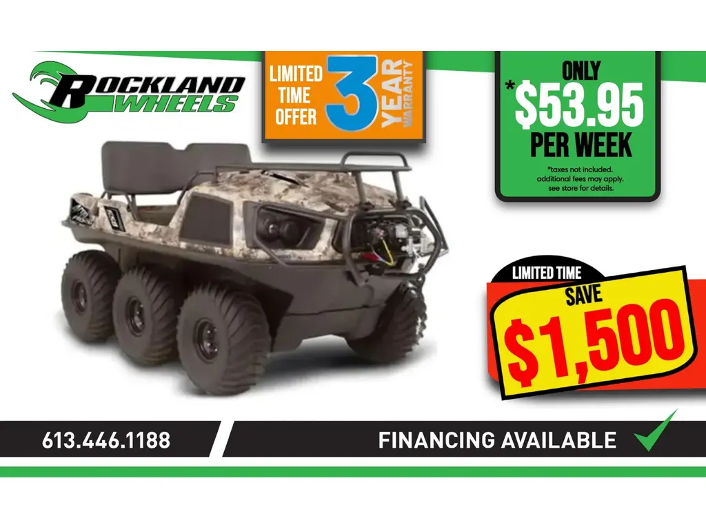 Argo FRONTIER 650 HO SCOUT 6X6 Winch, Brushguard and Front Rack  2024