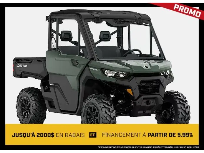2026 Can-Am Defender DPS CAB HVAC HD10