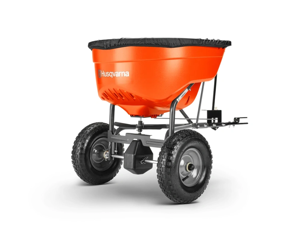 2022 Husqvarna 130lb Tow Behind Spreader alt
