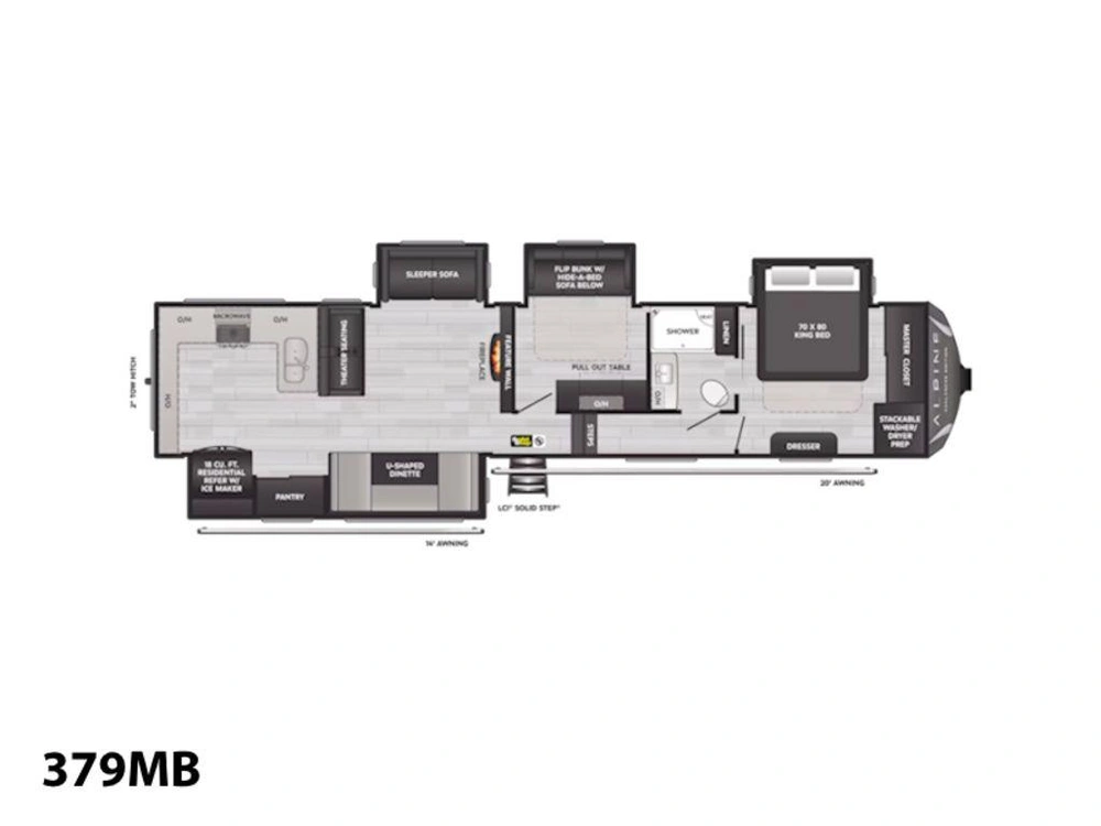 2025 Keystone Rv Alpine Avalanche Edition 379mb alt