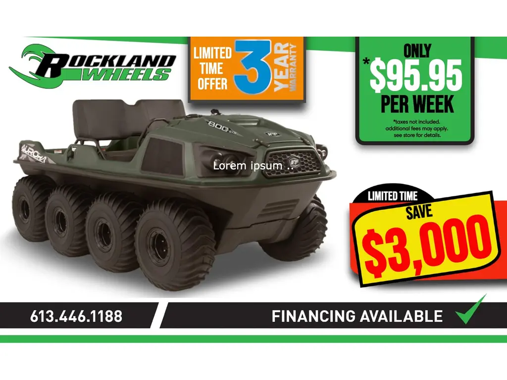 2022 Argo AURORA 800 SX 8X8 