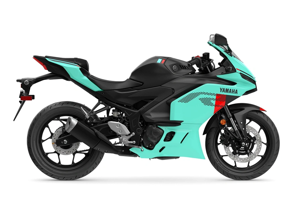 2026 Yamaha R3 Mint Green alt