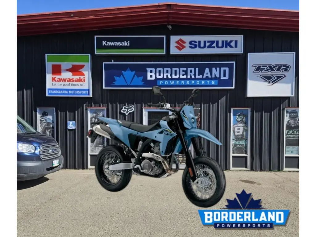 2025 Suzuki DR-Z 4SM-Sky Gray 