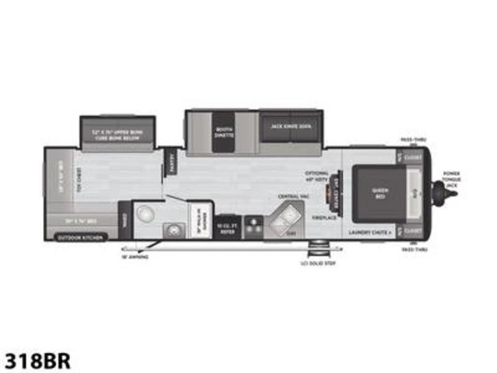 2022 Keystone Rv Hideout 318br alt