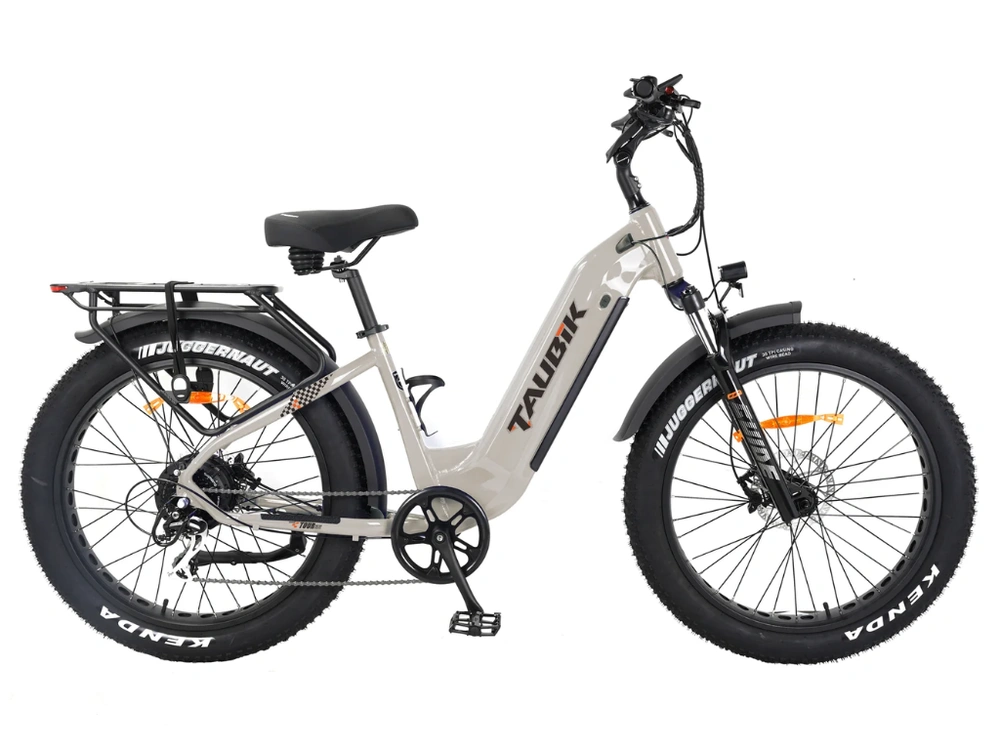 2024 Taubik Tour 26" Step Thru Fatbike Taupe (ul) alt