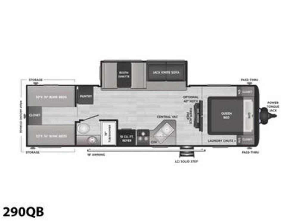 2022 Keystone Rv Hideout 290qb alt
