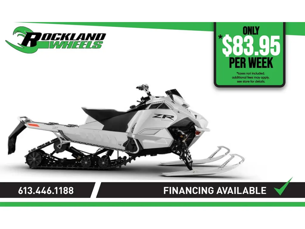 2027 Arctic Cat ZR 858 White Tiger 146 with G8 Display