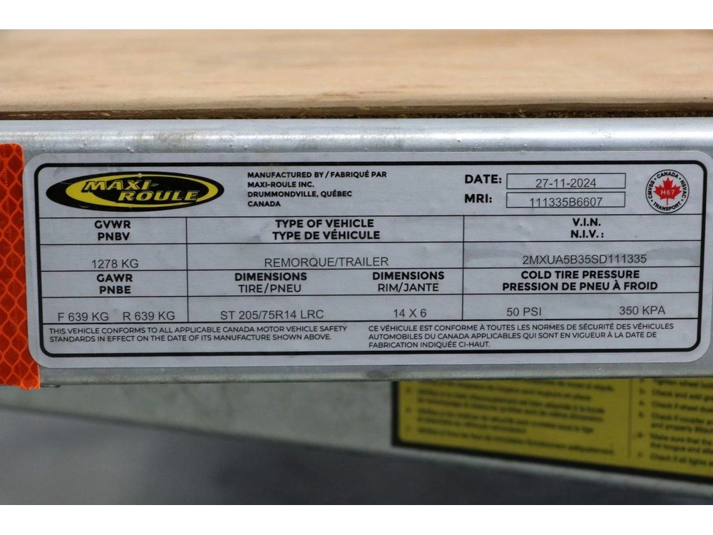 Maxi-roule Maxi-roule Uto72144d 72x144 Double Essieux 2026 alt