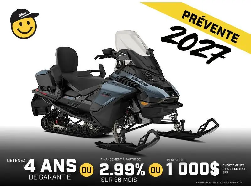 2027 Ski-Doo GRAND TOURING LE w/ PLATINUM Pkg 900 ACE Ice Ripper XT 1.25'' E.S. w/ 10.25'' Touchscreen