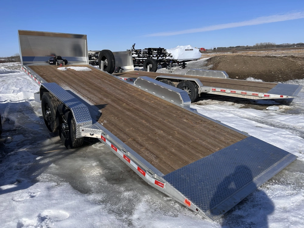 2026 Nordtek Tilt Deck Trailer - 82" X 22' - 16k Double Axle Hd 8k Axles, Aluminum, Spare Tire, Winch, Salt Sheild alt