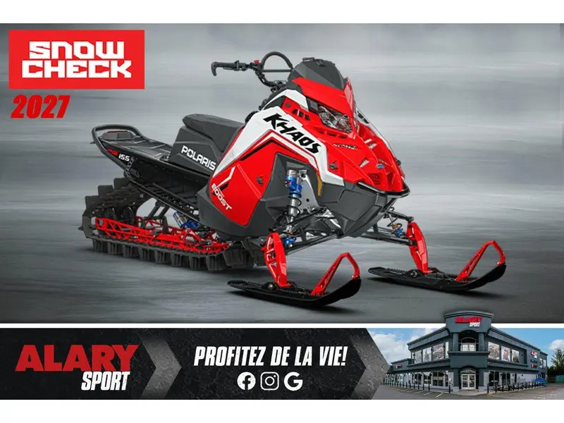 2027 Polaris Polaris BOOST RMK KHAOS 155 SNOWCHECK (EXCLUSIF)