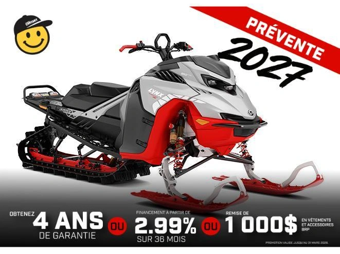 2027 Lynx Shredder Re 3700 850 E-tec Powdermax 2.5'' Shot Lac alt