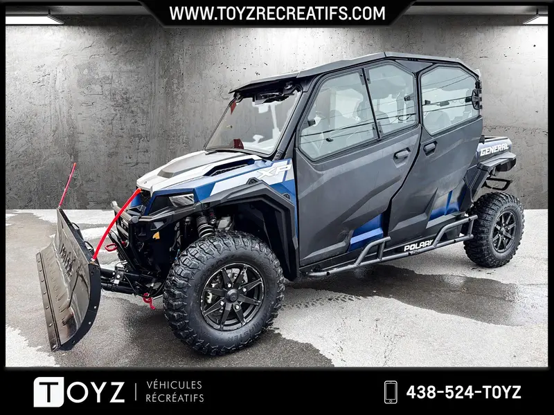 2020 Polaris GENERAL XP 4 1000 DELUXE RIDE COMMAND CABINE / CHAUFFAGE / PELLE HYDROLIQUE thumbnail 5