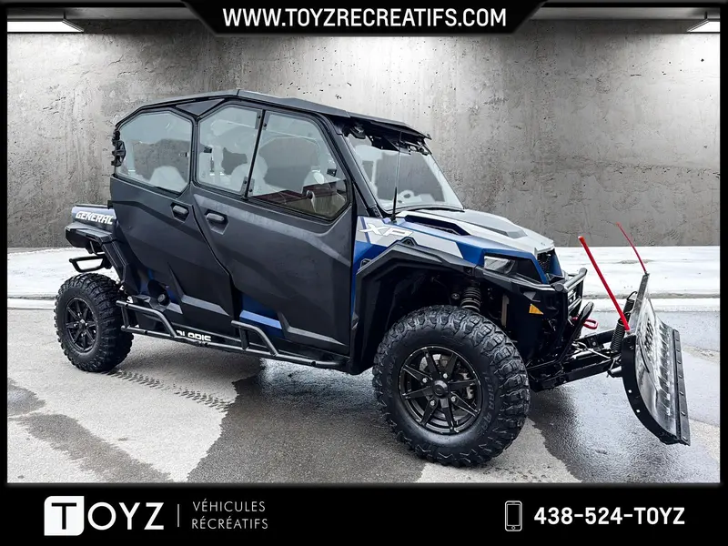 2020 Polaris GENERAL XP 4 1000 DELUXE RIDE COMMAND CABINE / CHAUFFAGE / PELLE HYDROLIQUE thumbnail 2