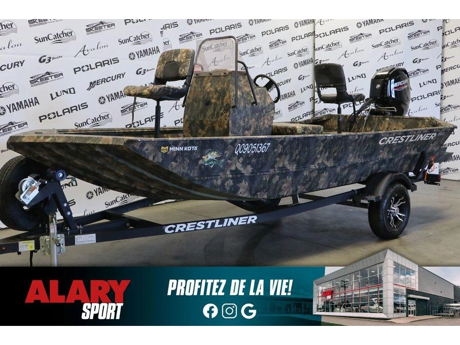 2023 Crestliner Crestliner 1660 + Mercury 40 Hp A Jet & Remorque alt