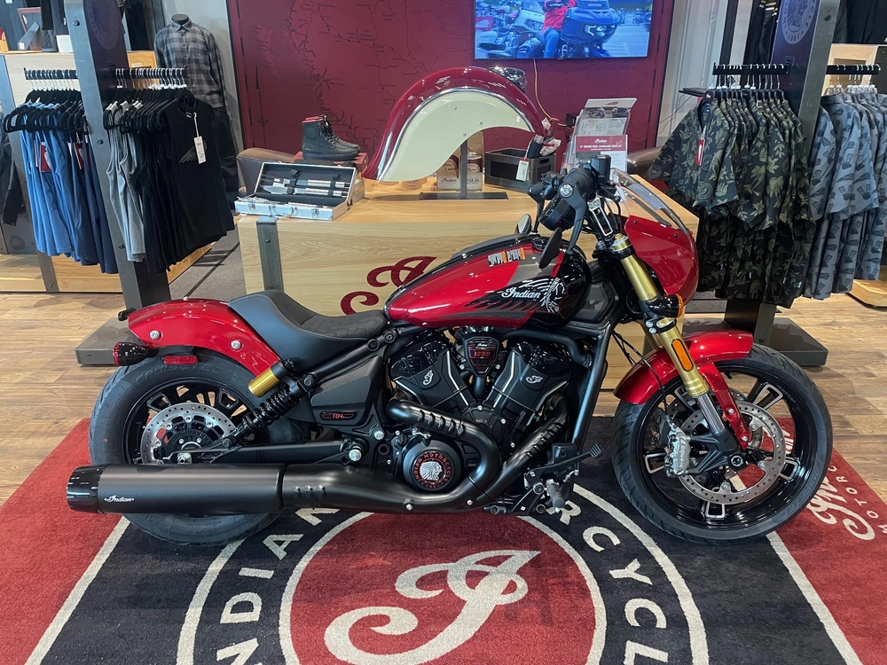 2026 Indian Motorcycle 101 Scout - Sunset Red With Graphics alt