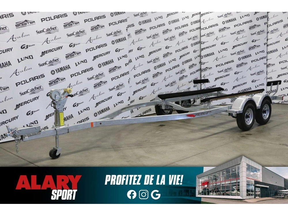 Remeq Remeq Remorque Pour Bateau Ab-4000g Tandem Avec Guides 2025 alt