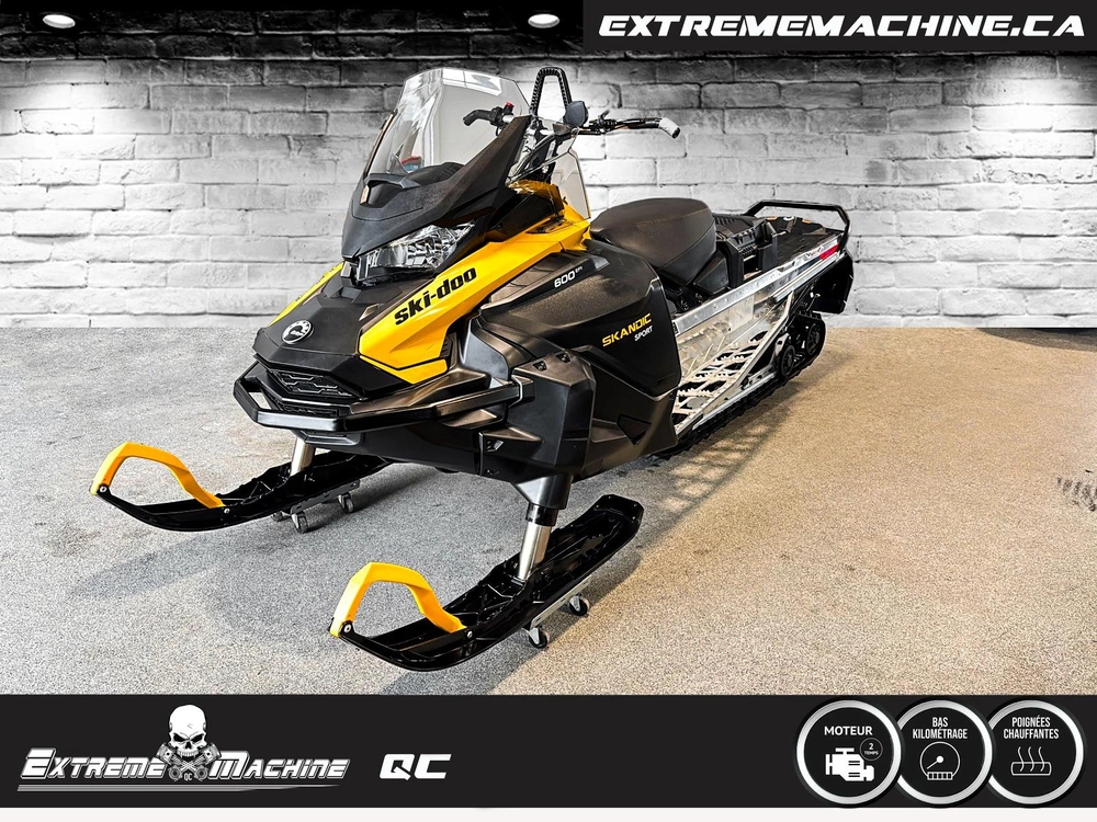 Skidoo Ski Doo Skandic Sport 600efi 20 Pouces Véhicule Polyvalent!!! 2024 alt