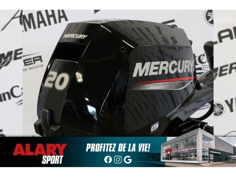 Mercury 20eh Pied Court (15 Pouces) 2026 alt