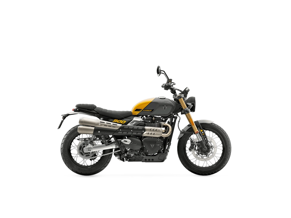 2026 Triumph Scrambler 900 - Mineral Gray / Cosmic Yellow alt