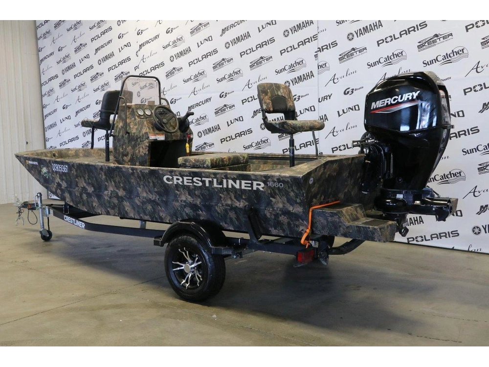 Crestliner 1660 Retriever Fcc + Mercury 40 Hp A Jet 2023 alt