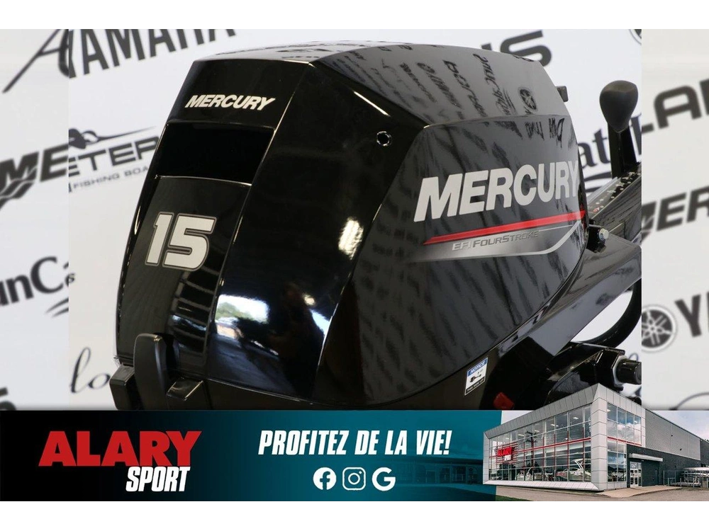 2026 Mercury 15elh À Démarreur Électrique, Pied Long (20 Pouces) alt