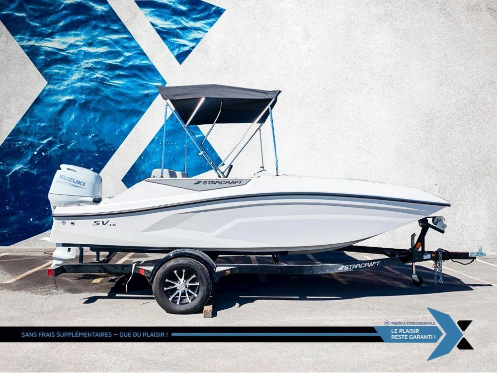 2025 Starcraft Sv 16 Ob 75hp Deck Boat Bateau Ponté Element E16 Bayliner alt
