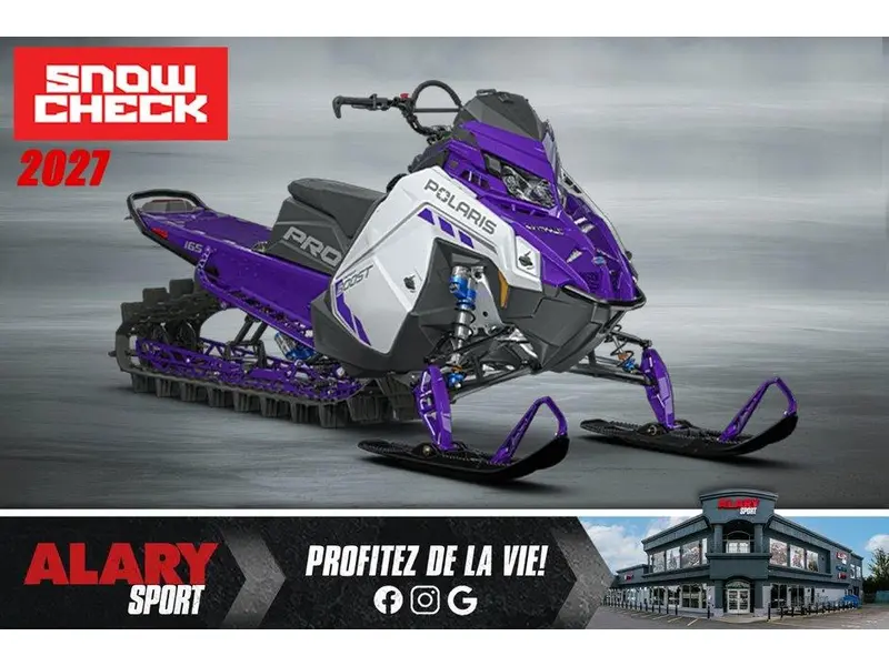 2027 Polaris Polaris BOOST RMK PRO 165 SNOWCHECK (EXCLUSIF)