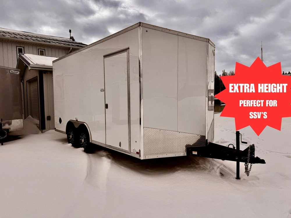 2026 Forest River **extra Height** Hlaft8516ta3 8.5' X 16' Flat Top Wedge Enclosed Trailer alt