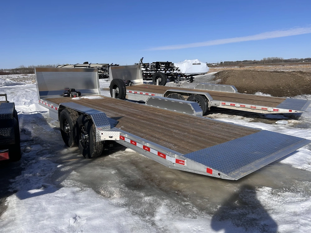 2026 Nordtek Tilt Deck Trailer - 82" X 22' - 16k Double Axle Hd 8k Axles, Aluminum, Spare Tire, Winch, Salt Sheild alt