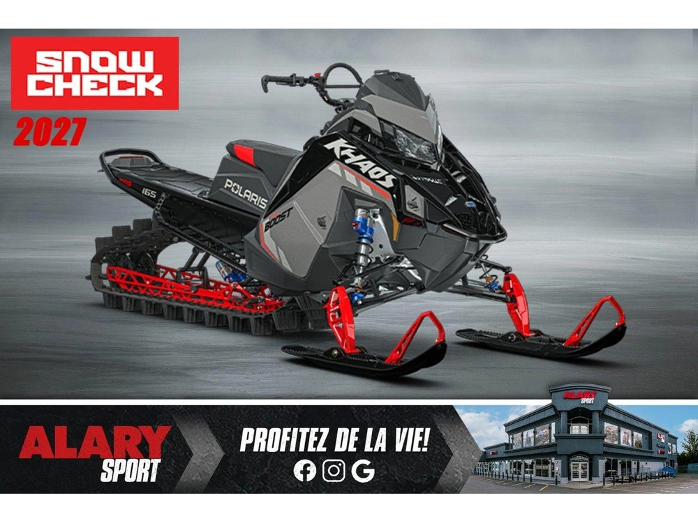 2027 Polaris Polaris Boost Rmk Khaos 165 Snowcheck (exclusif) alt