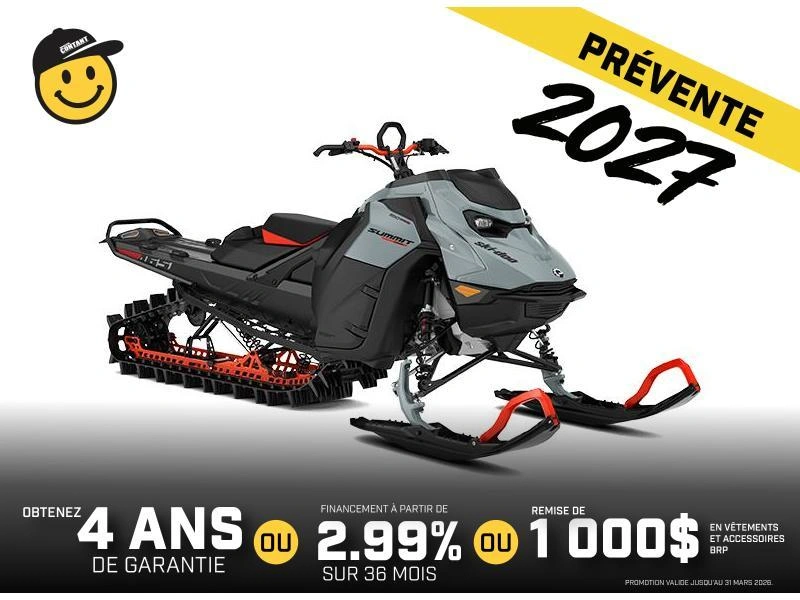 2027 Ski-doo Summit Edge 154 850 E-tec Turbo R Powdermax X-light 3.0'' Shot alt