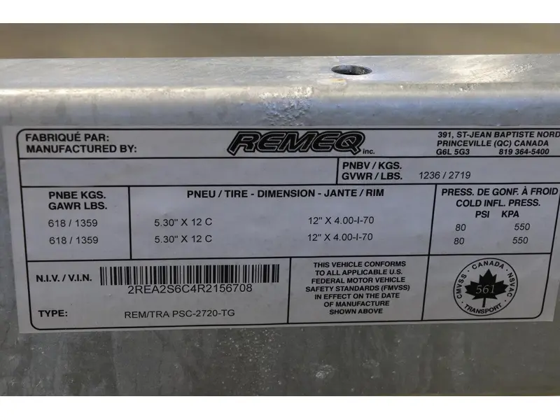2026 Remeq PSC-2720-TG 2 QUILLES thumbnail 12
