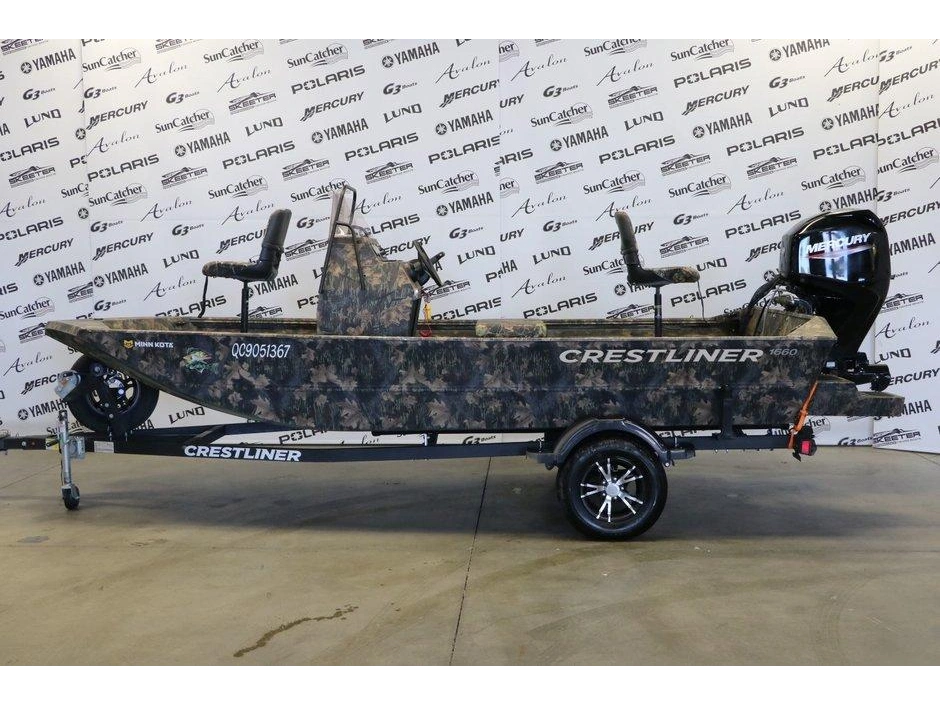 2023 Crestliner Crestliner 1660 + Mercury 40 Hp A Jet & Remorque alt