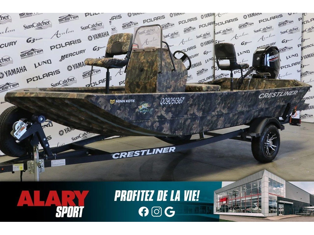 2023 Crestliner Crestliner 1660 + Mercury 40 Hp A Jet & Remorque alt