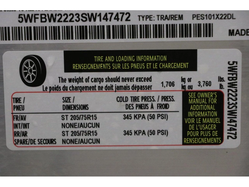 2025 Polaris Polaris Pes101x22-dl Remorque Fermer Tandem, 4 Places alt