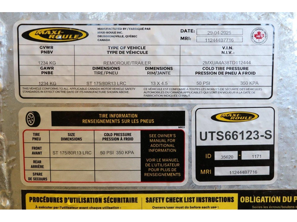 2026 Maxi-roule Maxi-roule Uts66123s 66x123 alt