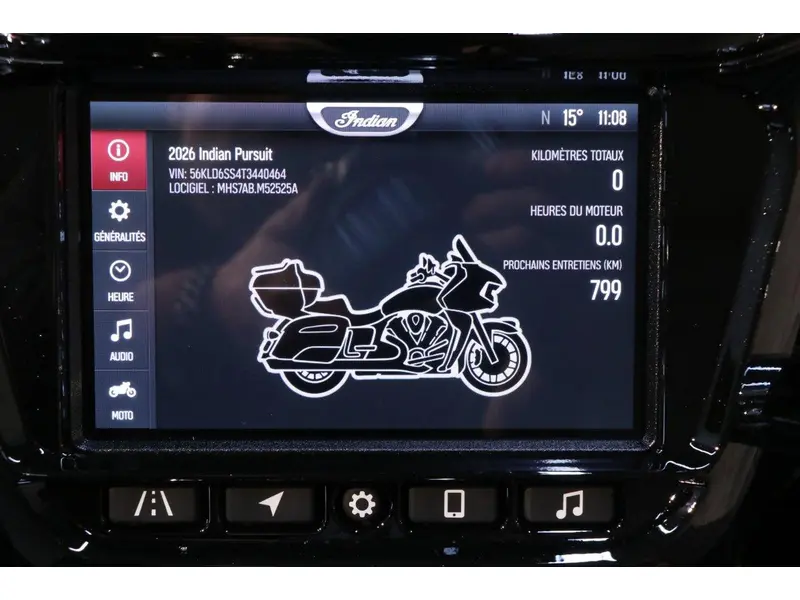 2026 Indian Motorcycle Pursuit Limited + 112 & powerband audio thumbnail 8