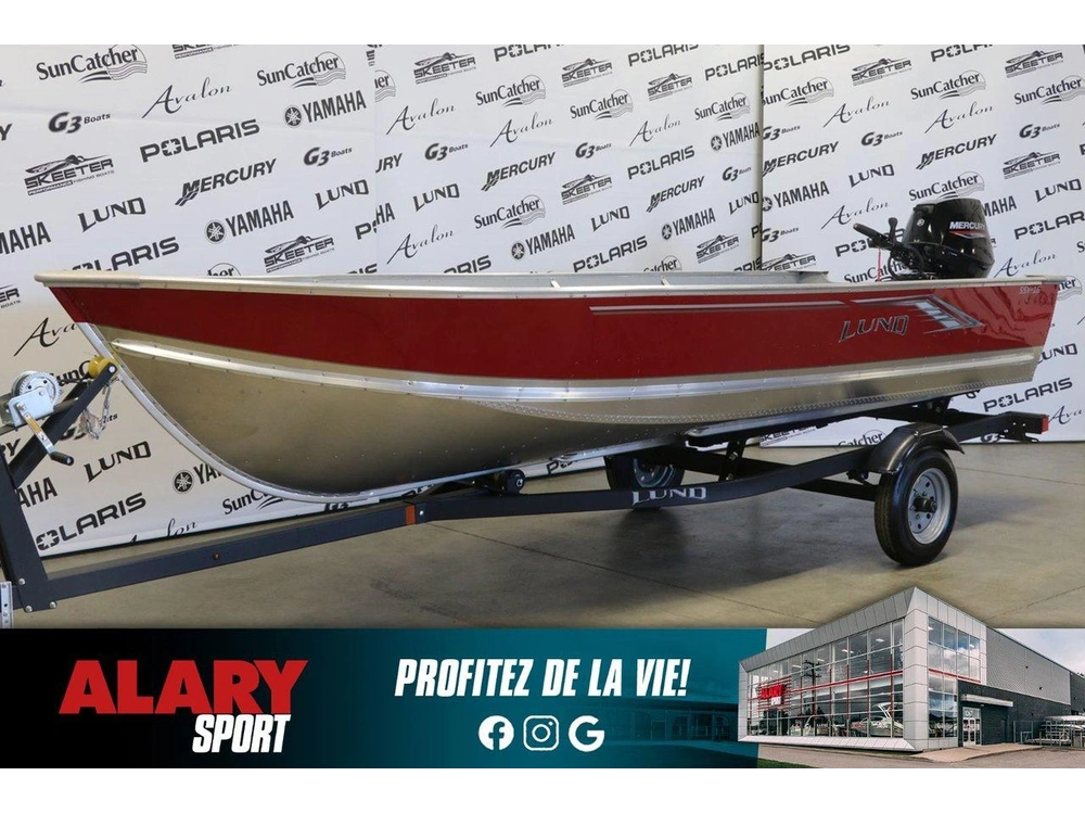 Lund Ssv-16 +mercury 25 Hp & Remorque 2025 alt