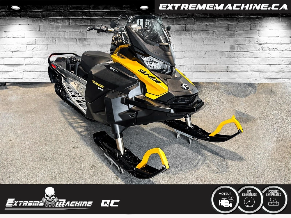 Skidoo Ski Doo Skandic Sport 600efi 20 Pouces Véhicule Polyvalent!!! 2024 alt