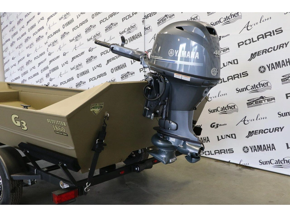 2025 G3 Boats Jon Boat Jb1860wofj + Yamaha 60 Hp Turbine & Remorque alt