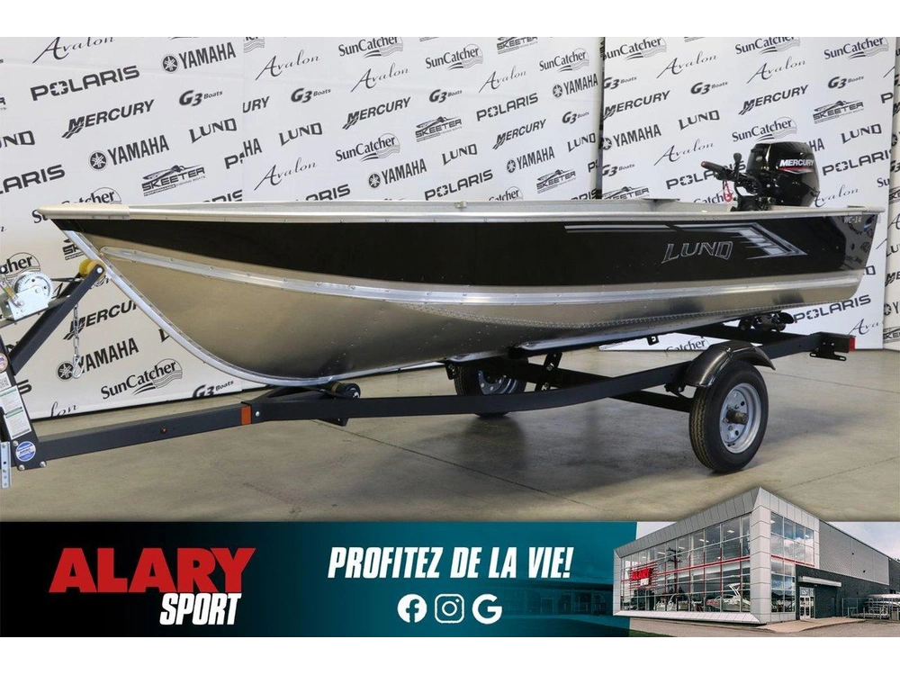 Lund Wc-14 + Mercury 20 Hp & Remorque 2024 alt