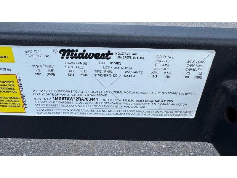 Shorelandr Remorque Shoreland'r Pt2122a 2024 alt