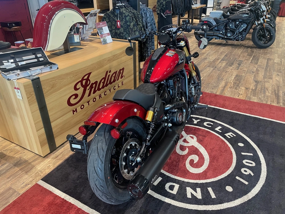 2026 Indian Motorcycle 101 Scout - Sunset Red With Graphics alt