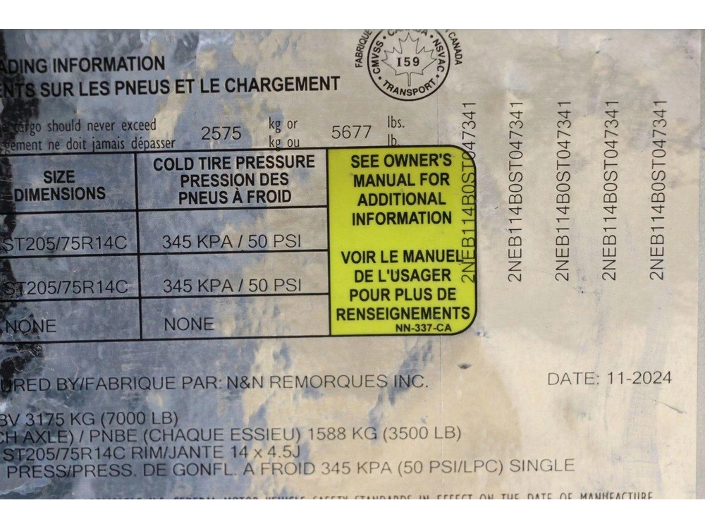 N&n N&n Remorque Pour Vtt/vcc Inno T-72 X 168 Gk7 Tandem Avec Freins 2025 alt