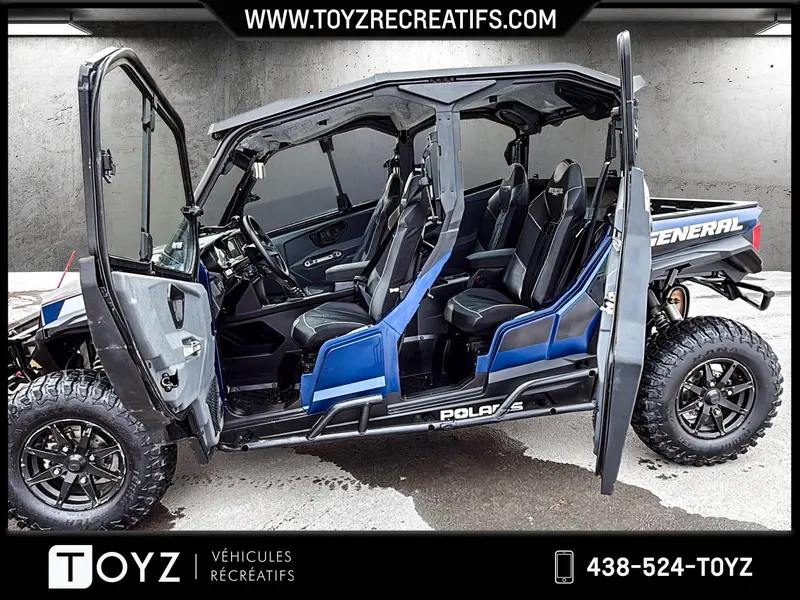 2020 Polaris GENERAL XP 4 1000 DELUXE RIDE COMMAND CABINE / CHAUFFAGE / PELLE HYDROLIQUE thumbnail 8