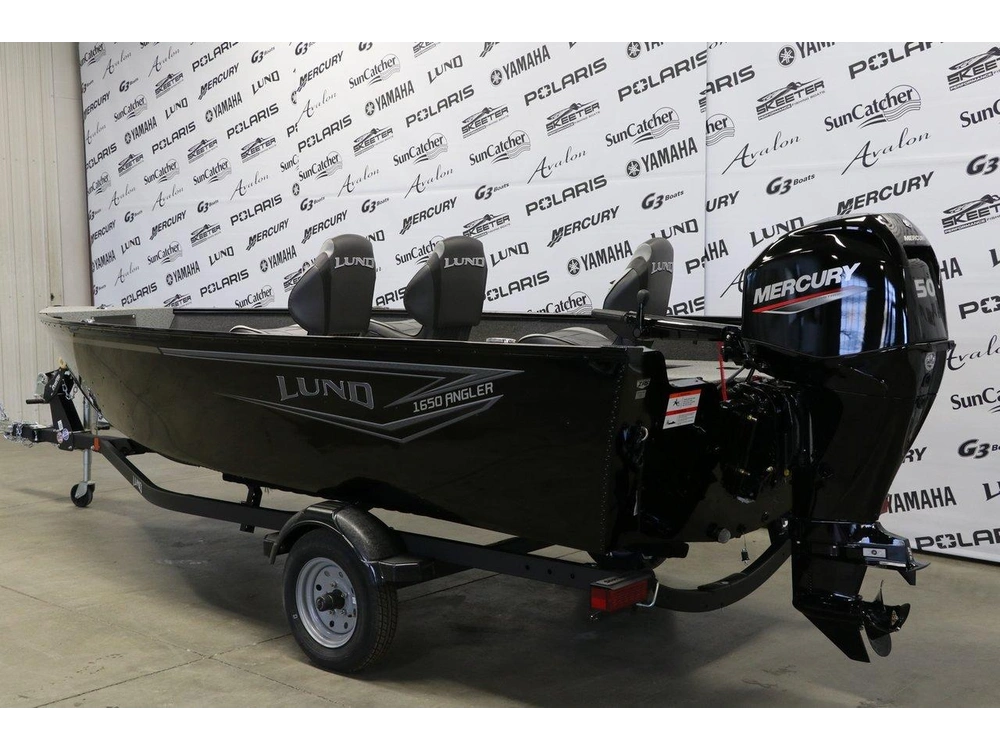 2024 Lund 1650 Angler Tiller + Mercury 50elhpt alt