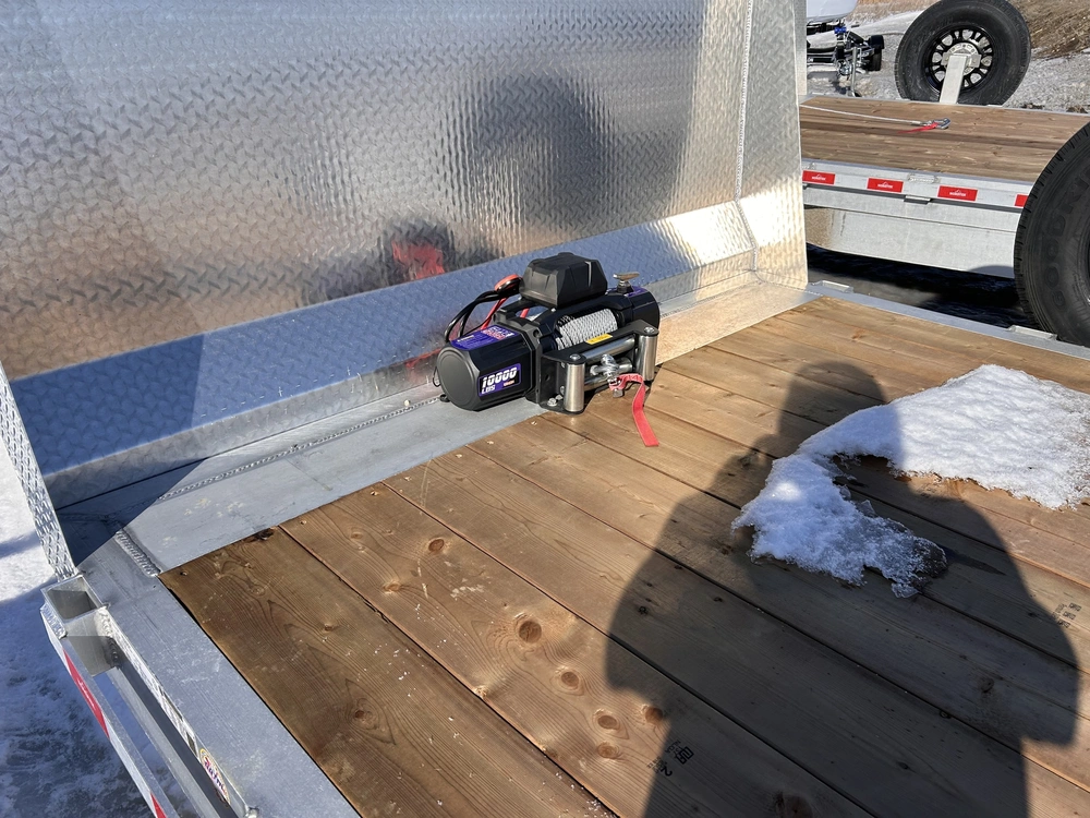 2026 Nordtek Tilt Deck Trailer - 82" X 22' - 16k Double Axle Hd 8k Axles, Aluminum, Spare Tire, Winch, Salt Sheild alt