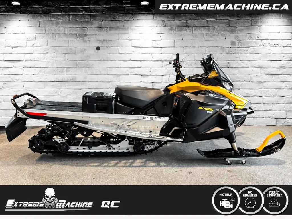 2024 SKIDOO SKI DOO SKANDIC SPORT 600EFI 20 POUCES VÉHICULE POLYVALENT!!!