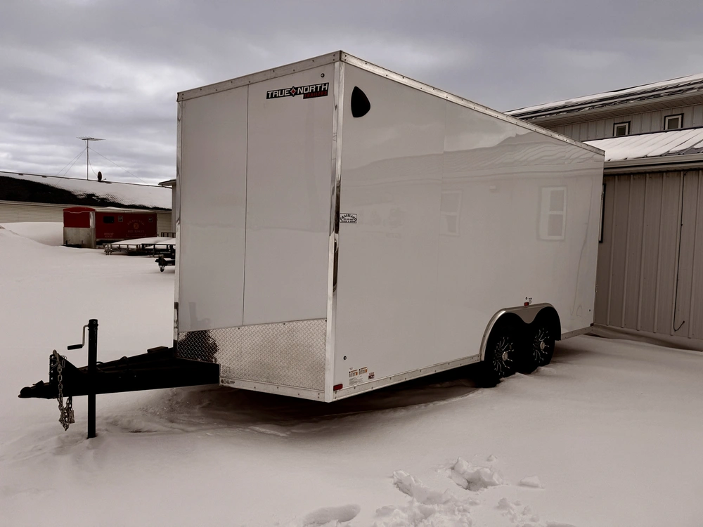 2026 Forest River **extra Height** Hlaft8516ta3 8.5' X 16' Flat Top Wedge Enclosed Trailer alt
